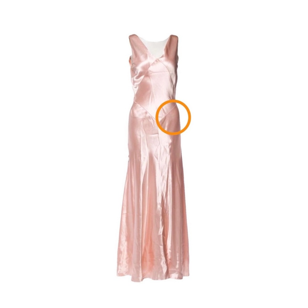RALPH LAUREN COLLECTION PINK SILK DRESS - Picture 4 of 11